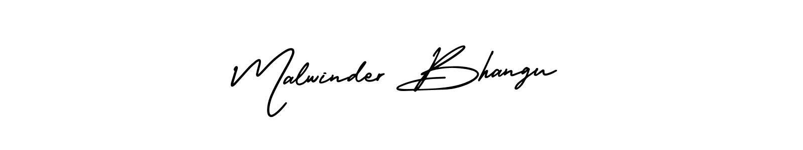 Design your own signature with our free online signature maker. With this signature software, you can create a handwritten (AmerikaSignatureDemo-Regular) signature for name Malwinder Bhangu. Malwinder Bhangu signature style 3 images and pictures png