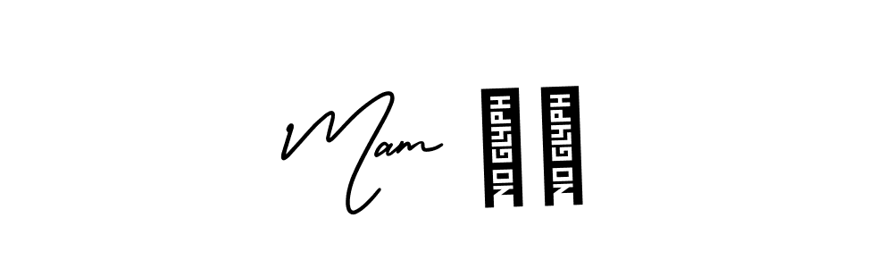 It looks lik you need a new signature style for name Mam ⁠♡. Design unique handwritten (AmerikaSignatureDemo-Regular) signature with our free signature maker in just a few clicks. Mam ⁠♡ signature style 3 images and pictures png