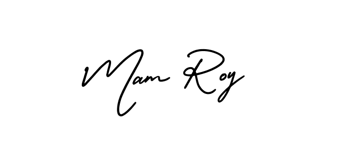 Design your own signature with our free online signature maker. With this signature software, you can create a handwritten (AmerikaSignatureDemo-Regular) signature for name Mam Roy. Mam Roy signature style 3 images and pictures png