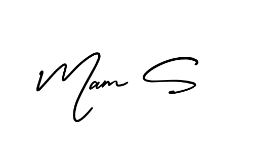 Use a signature maker to create a handwritten signature online. With this signature software, you can design (AmerikaSignatureDemo-Regular) your own signature for name Mam S. Mam S signature style 3 images and pictures png