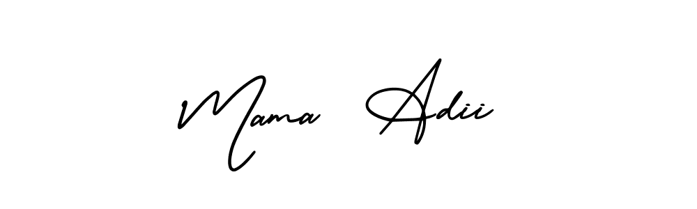 Make a beautiful signature design for name Mama  Adii. With this signature (AmerikaSignatureDemo-Regular) style, you can create a handwritten signature for free. Mama  Adii signature style 3 images and pictures png