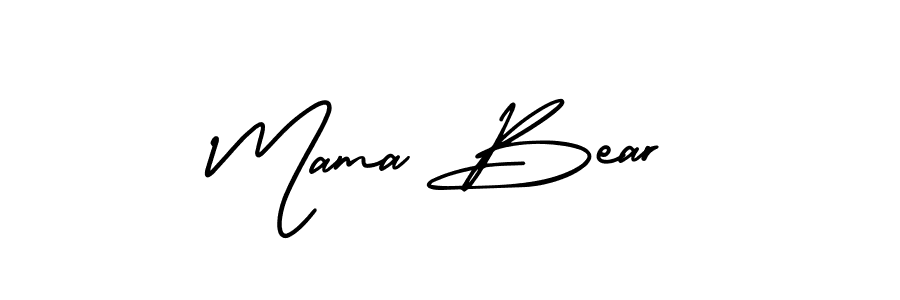 Design your own signature with our free online signature maker. With this signature software, you can create a handwritten (AmerikaSignatureDemo-Regular) signature for name Mama Bear. Mama Bear signature style 3 images and pictures png