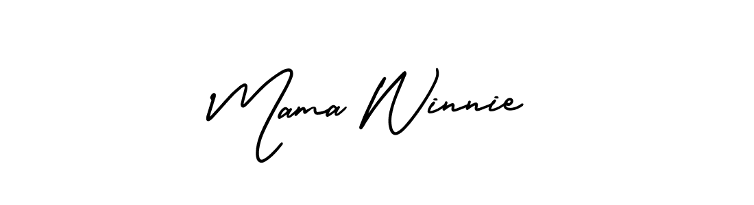 Also You can easily find your signature by using the search form. We will create Mama Winnie name handwritten signature images for you free of cost using AmerikaSignatureDemo-Regular sign style. Mama Winnie signature style 3 images and pictures png