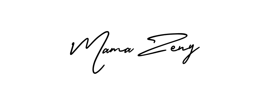 Make a short Mama Zeny signature style. Manage your documents anywhere anytime using AmerikaSignatureDemo-Regular. Create and add eSignatures, submit forms, share and send files easily. Mama Zeny signature style 3 images and pictures png