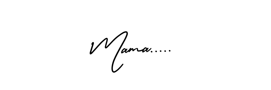 if you are searching for the best signature style for your name Mama...... so please give up your signature search. here we have designed multiple signature styles  using AmerikaSignatureDemo-Regular. Mama..... signature style 3 images and pictures png