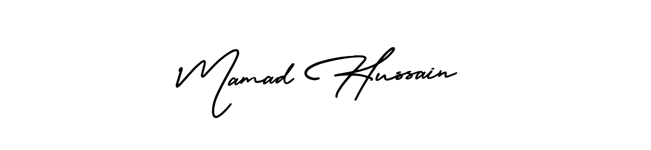 Make a beautiful signature design for name Mamad Hussain. Use this online signature maker to create a handwritten signature for free. Mamad Hussain signature style 3 images and pictures png