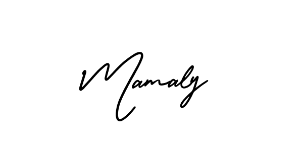 Check out images of Autograph of Mamaly name. Actor Mamaly Signature Style. AmerikaSignatureDemo-Regular is a professional sign style online. Mamaly signature style 3 images and pictures png