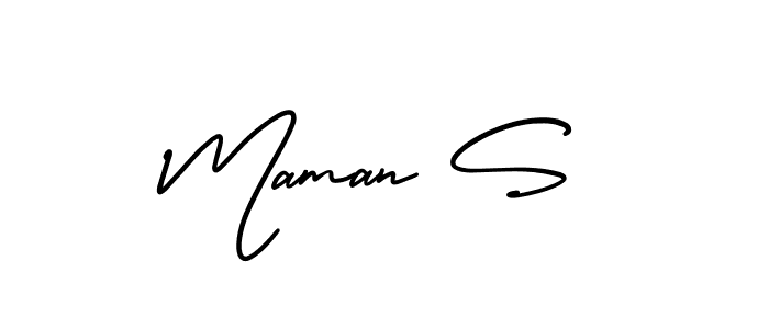 Best and Professional Signature Style for Maman S. AmerikaSignatureDemo-Regular Best Signature Style Collection. Maman S signature style 3 images and pictures png