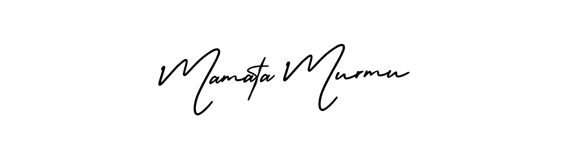 The best way (AmerikaSignatureDemo-Regular) to make a short signature is to pick only two or three words in your name. The name Mamata Murmu include a total of six letters. For converting this name. Mamata Murmu signature style 3 images and pictures png
