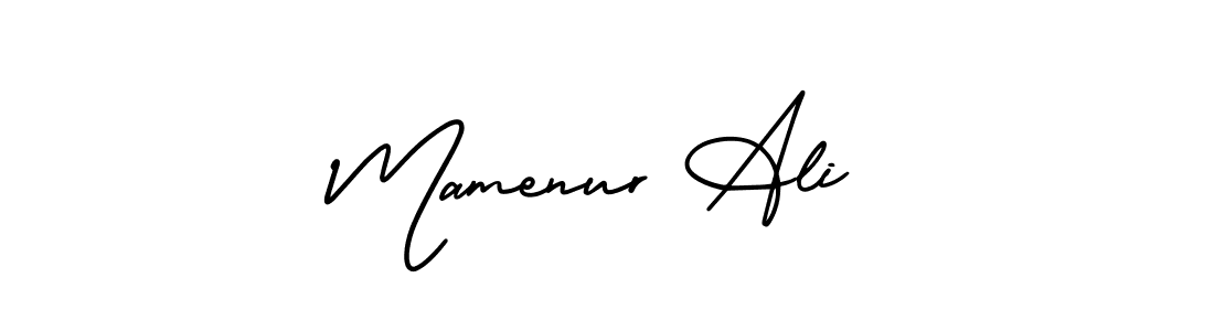 Create a beautiful signature design for name Mamenur Ali. With this signature (AmerikaSignatureDemo-Regular) fonts, you can make a handwritten signature for free. Mamenur Ali signature style 3 images and pictures png