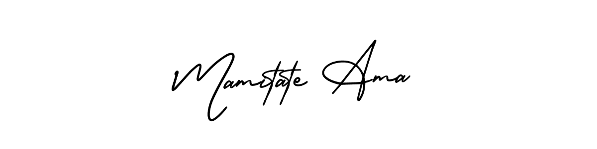 AmerikaSignatureDemo-Regular is a professional signature style that is perfect for those who want to add a touch of class to their signature. It is also a great choice for those who want to make their signature more unique. Get Mamitate Ama name to fancy signature for free. Mamitate Ama signature style 3 images and pictures png