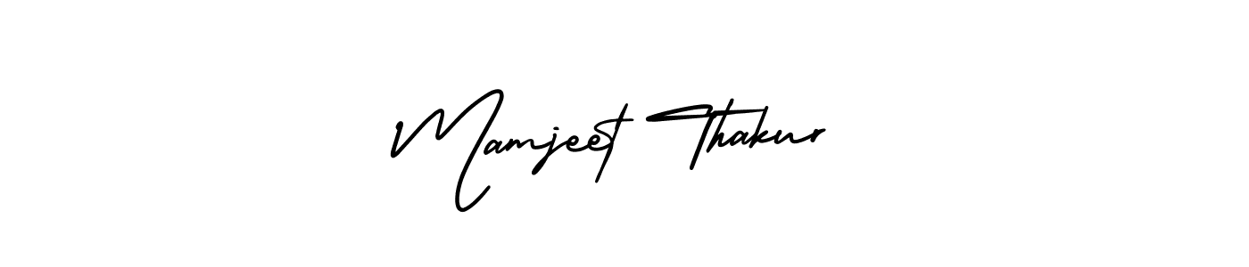 Create a beautiful signature design for name Mamjeet Thakur. With this signature (AmerikaSignatureDemo-Regular) fonts, you can make a handwritten signature for free. Mamjeet Thakur signature style 3 images and pictures png