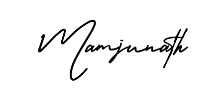 Make your name Mamjunath memorable on every contract using AmerikaSignatureDemo-Regular autograph style. Instant transparent background export available. Mamjunath signature style 3 images and pictures png