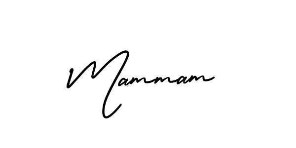Use a signature maker to create a handwritten signature online. With this signature software, you can design (AmerikaSignatureDemo-Regular) your own signature for name Mammam. Mammam signature style 3 images and pictures png