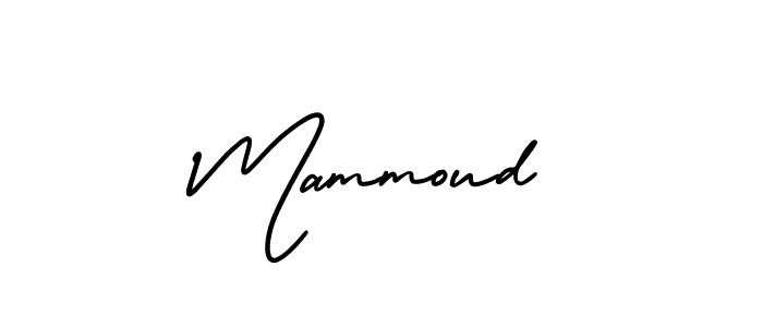 Use a signature maker to create a handwritten signature online. With this signature software, you can design (AmerikaSignatureDemo-Regular) your own signature for name Mammoud. Mammoud signature style 3 images and pictures png