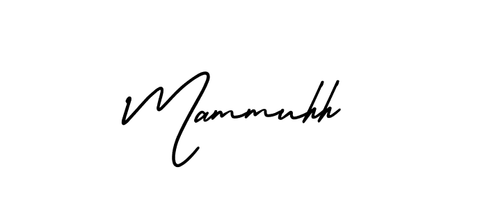 It looks lik you need a new signature style for name Mammuhh. Design unique handwritten (AmerikaSignatureDemo-Regular) signature with our free signature maker in just a few clicks. Mammuhh signature style 3 images and pictures png