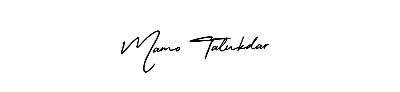 This is the best signature style for the Mamo Talukdar name. Also you like these signature font (AmerikaSignatureDemo-Regular). Mix name signature. Mamo Talukdar signature style 3 images and pictures png