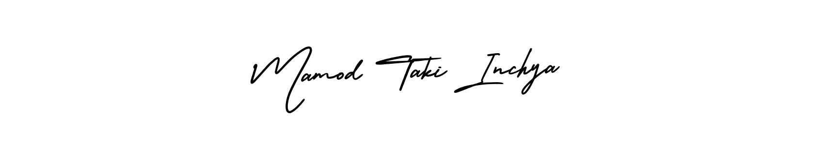 Also we have Mamod Taki Inchya name is the best signature style. Create professional handwritten signature collection using AmerikaSignatureDemo-Regular autograph style. Mamod Taki Inchya signature style 3 images and pictures png