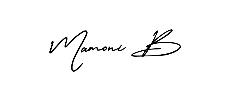 Once you've used our free online signature maker to create your best signature AmerikaSignatureDemo-Regular style, it's time to enjoy all of the benefits that Mamoni B name signing documents. Mamoni B signature style 3 images and pictures png