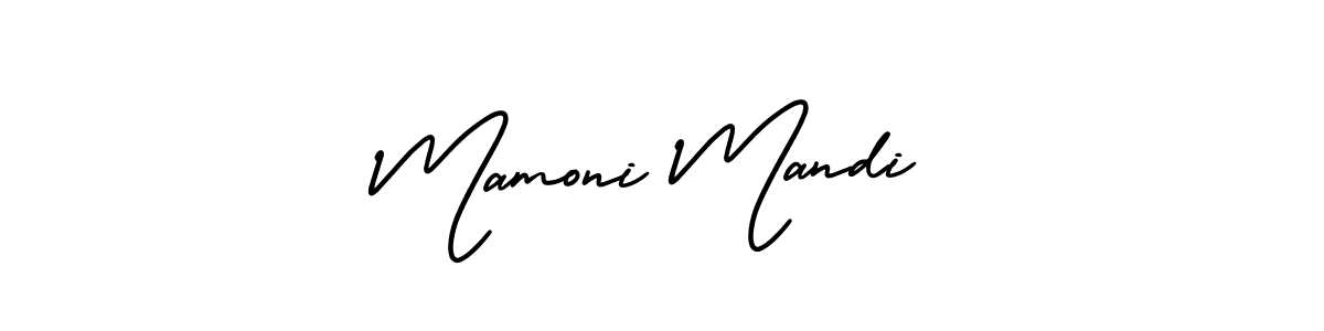 How to make Mamoni Mandi signature? AmerikaSignatureDemo-Regular is a professional autograph style. Create handwritten signature for Mamoni Mandi name. Mamoni Mandi signature style 3 images and pictures png