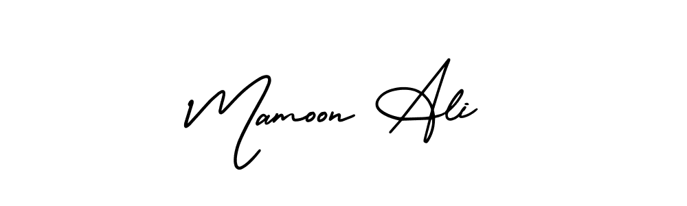 Create a beautiful signature design for name Mamoon Ali. With this signature (AmerikaSignatureDemo-Regular) fonts, you can make a handwritten signature for free. Mamoon Ali signature style 3 images and pictures png