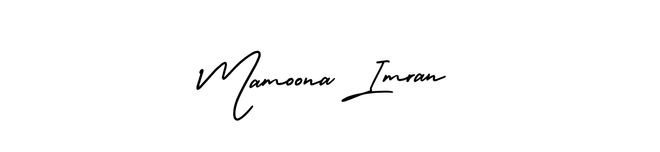Design your own signature with our free online signature maker. With this signature software, you can create a handwritten (AmerikaSignatureDemo-Regular) signature for name Mamoona Imran. Mamoona Imran signature style 3 images and pictures png