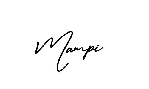 How to make Mampi name signature. Use AmerikaSignatureDemo-Regular style for creating short signs online. This is the latest handwritten sign. Mampi signature style 3 images and pictures png