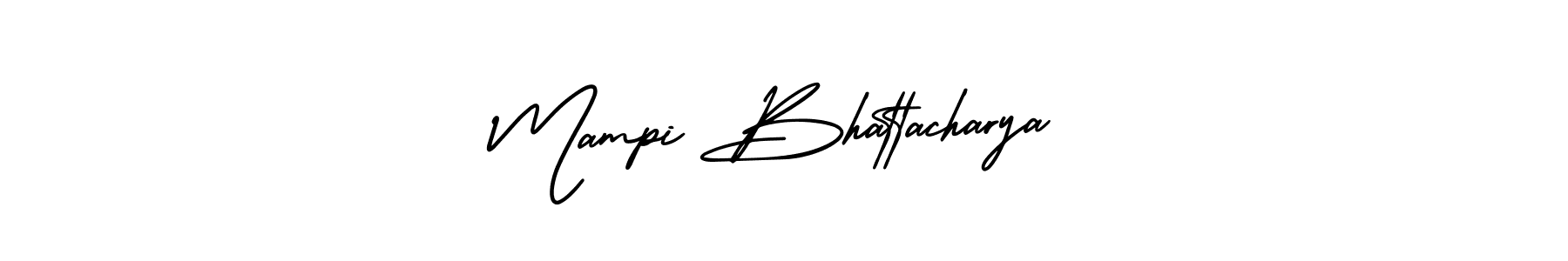 How to Draw Mampi Bhattacharya signature style? AmerikaSignatureDemo-Regular is a latest design signature styles for name Mampi Bhattacharya. Mampi Bhattacharya signature style 3 images and pictures png