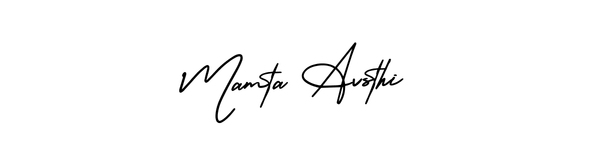 Also You can easily find your signature by using the search form. We will create Mamta Avsthi name handwritten signature images for you free of cost using AmerikaSignatureDemo-Regular sign style. Mamta Avsthi signature style 3 images and pictures png