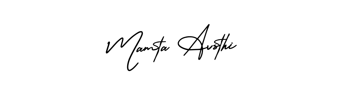 Also You can easily find your signature by using the search form. We will create Mamta Avsthi name handwritten signature images for you free of cost using AmerikaSignatureDemo-Regular sign style. Mamta Avsthi signature style 3 images and pictures png