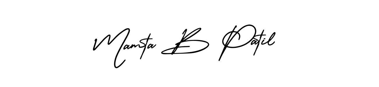 The best way (AmerikaSignatureDemo-Regular) to make a short signature is to pick only two or three words in your name. The name Mamta B Patil include a total of six letters. For converting this name. Mamta B Patil signature style 3 images and pictures png