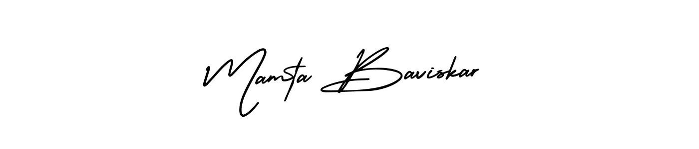 Mamta Baviskar stylish signature style. Best Handwritten Sign (AmerikaSignatureDemo-Regular) for my name. Handwritten Signature Collection Ideas for my name Mamta Baviskar. Mamta Baviskar signature style 3 images and pictures png