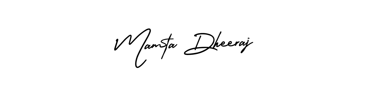 The best way (AmerikaSignatureDemo-Regular) to make a short signature is to pick only two or three words in your name. The name Mamta Dheeraj include a total of six letters. For converting this name. Mamta Dheeraj signature style 3 images and pictures png