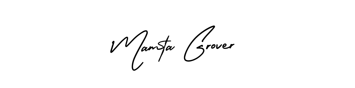 The best way (AmerikaSignatureDemo-Regular) to make a short signature is to pick only two or three words in your name. The name Mamta Grover include a total of six letters. For converting this name. Mamta Grover signature style 3 images and pictures png