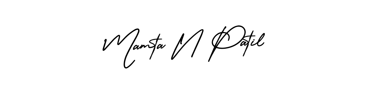 Make a short Mamta N Patil signature style. Manage your documents anywhere anytime using AmerikaSignatureDemo-Regular. Create and add eSignatures, submit forms, share and send files easily. Mamta N Patil signature style 3 images and pictures png