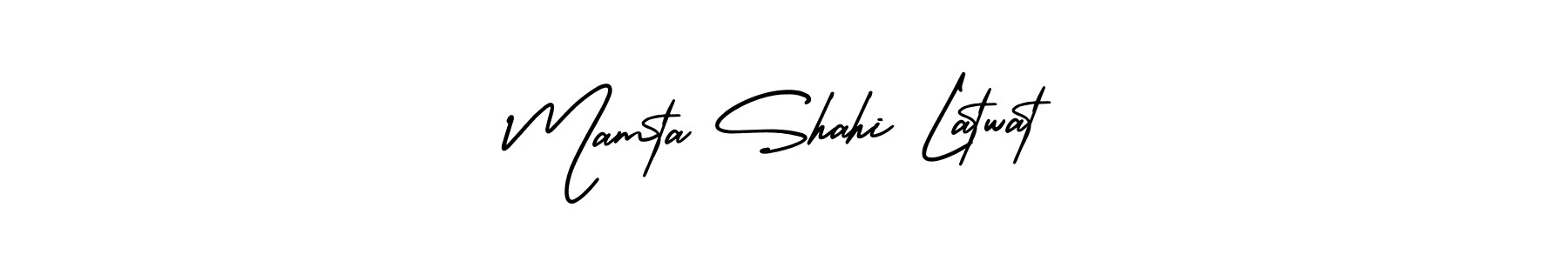 Use a signature maker to create a handwritten signature online. With this signature software, you can design (AmerikaSignatureDemo-Regular) your own signature for name Mamta Shahi Latwat. Mamta Shahi Latwat signature style 3 images and pictures png