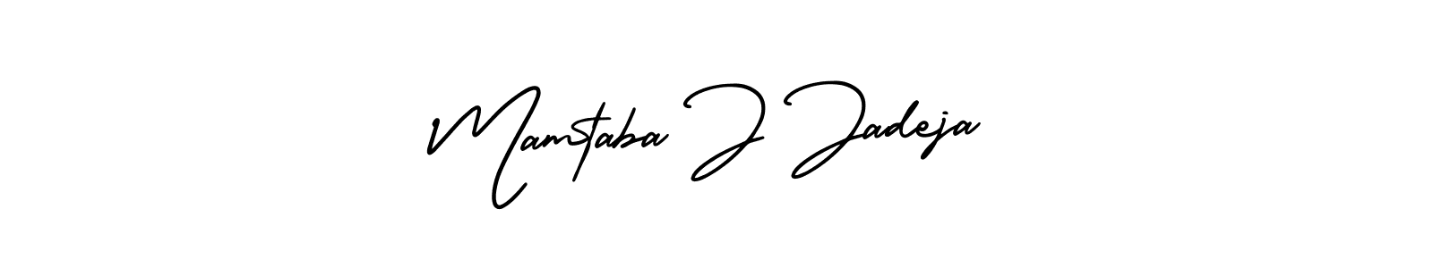 Similarly AmerikaSignatureDemo-Regular is the best handwritten signature design. Signature creator online .You can use it as an online autograph creator for name Mamtaba J Jadeja. Mamtaba J Jadeja signature style 3 images and pictures png