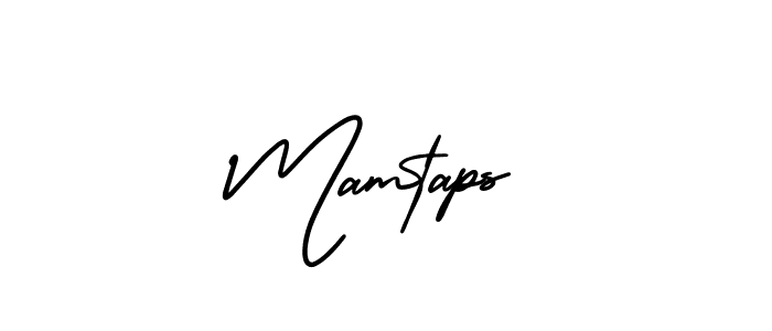 Mamtaps stylish signature style. Best Handwritten Sign (AmerikaSignatureDemo-Regular) for my name. Handwritten Signature Collection Ideas for my name Mamtaps. Mamtaps signature style 3 images and pictures png