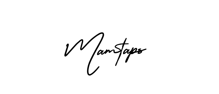 It looks lik you need a new signature style for name Mamtaps. Design unique handwritten (AmerikaSignatureDemo-Regular) signature with our free signature maker in just a few clicks. Mamtaps signature style 3 images and pictures png