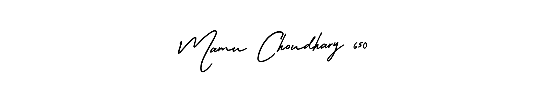 Design your own signature with our free online signature maker. With this signature software, you can create a handwritten (AmerikaSignatureDemo-Regular) signature for name Mamu Choudhary 650. Mamu Choudhary 650 signature style 3 images and pictures png