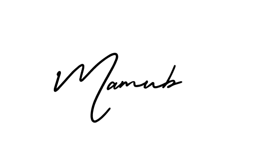 This is the best signature style for the Mamub name. Also you like these signature font (AmerikaSignatureDemo-Regular). Mix name signature. Mamub signature style 3 images and pictures png