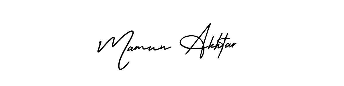 How to make Mamun Akhtar signature? AmerikaSignatureDemo-Regular is a professional autograph style. Create handwritten signature for Mamun Akhtar name. Mamun Akhtar signature style 3 images and pictures png