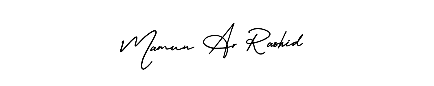 Make a short Mamun Ar Rashid signature style. Manage your documents anywhere anytime using AmerikaSignatureDemo-Regular. Create and add eSignatures, submit forms, share and send files easily. Mamun Ar Rashid signature style 3 images and pictures png