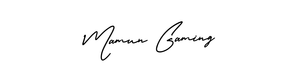 if you are searching for the best signature style for your name Mamun Gaming. so please give up your signature search. here we have designed multiple signature styles  using AmerikaSignatureDemo-Regular. Mamun Gaming signature style 3 images and pictures png