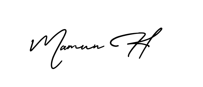 You can use this online signature creator to create a handwritten signature for the name Mamun H. This is the best online autograph maker. Mamun H signature style 3 images and pictures png