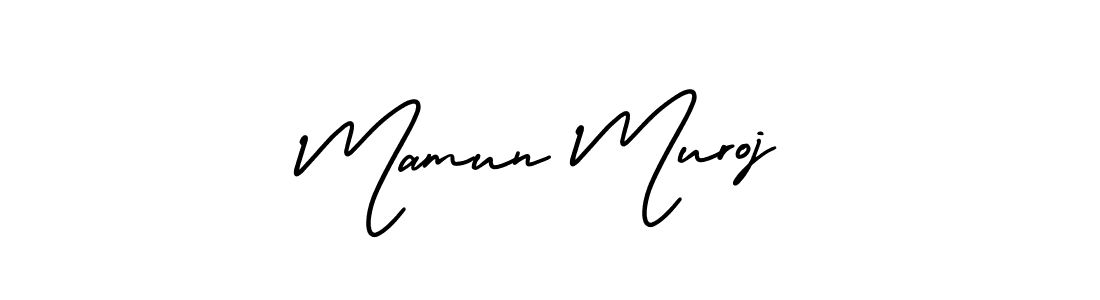 Similarly AmerikaSignatureDemo-Regular is the best handwritten signature design. Signature creator online .You can use it as an online autograph creator for name Mamun Muroj. Mamun Muroj signature style 3 images and pictures png
