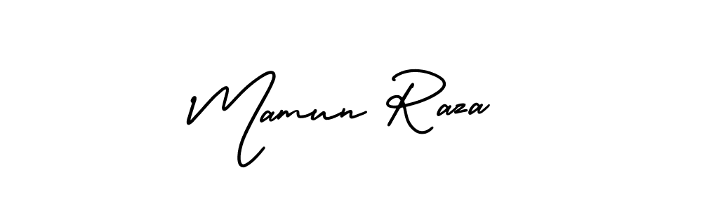 Design your own signature with our free online signature maker. With this signature software, you can create a handwritten (AmerikaSignatureDemo-Regular) signature for name Mamun Raza. Mamun Raza signature style 3 images and pictures png