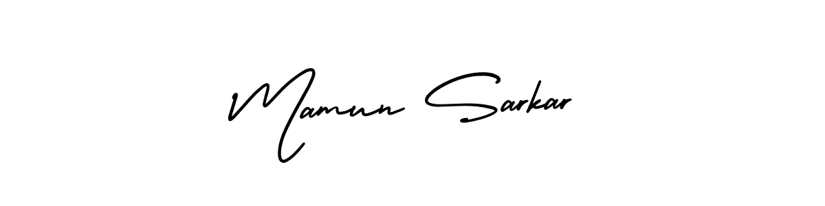 Use a signature maker to create a handwritten signature online. With this signature software, you can design (AmerikaSignatureDemo-Regular) your own signature for name Mamun Sarkar. Mamun Sarkar signature style 3 images and pictures png