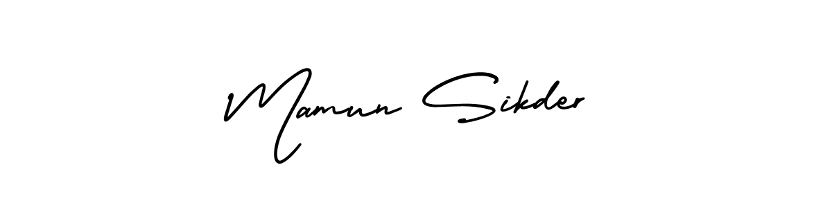 Use a signature maker to create a handwritten signature online. With this signature software, you can design (AmerikaSignatureDemo-Regular) your own signature for name Mamun Sikder. Mamun Sikder signature style 3 images and pictures png