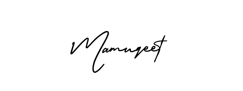Mamuqeet stylish signature style. Best Handwritten Sign (AmerikaSignatureDemo-Regular) for my name. Handwritten Signature Collection Ideas for my name Mamuqeet. Mamuqeet signature style 3 images and pictures png